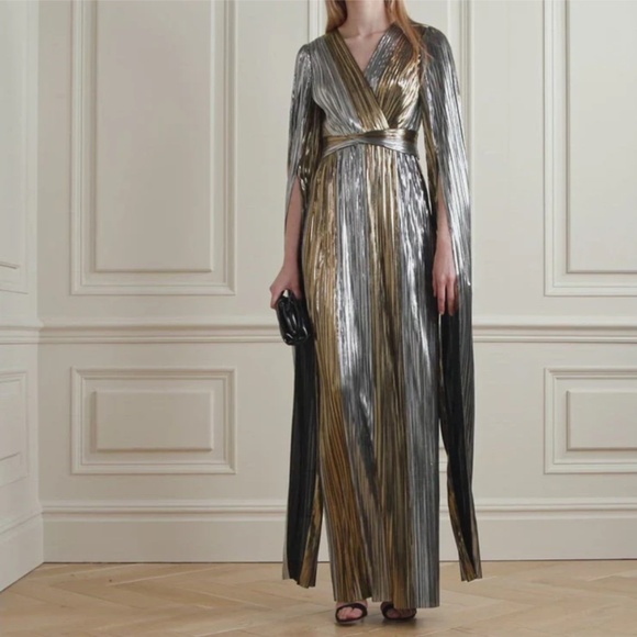 Designer Sem Sem Gold and Silver Gown - Picture 1 of 4